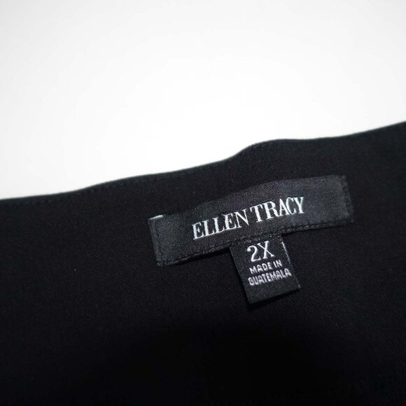 Ellen Tracy Women's Pull On Cropped Pants Size 2X NWT Black High Rise Stretch - Picture 3 of 7